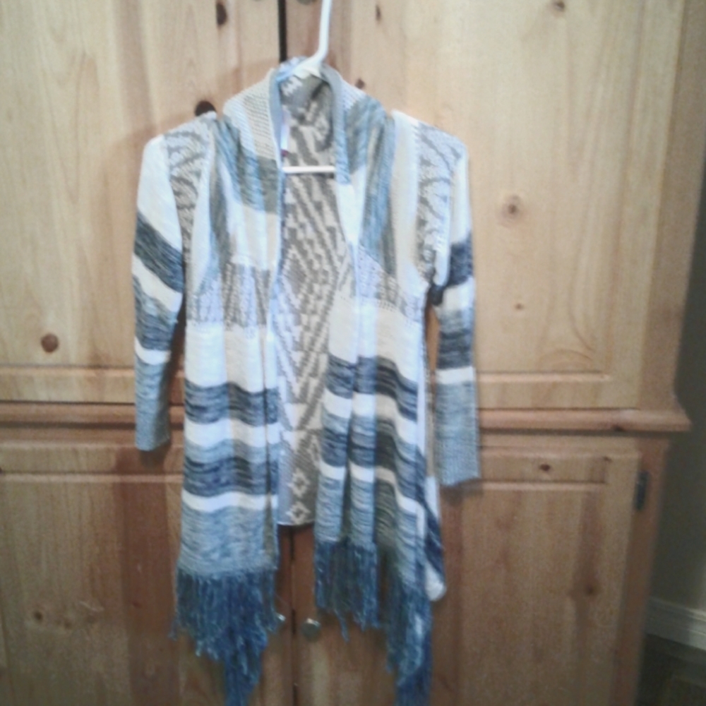 Waterfall open front cardigan sweater